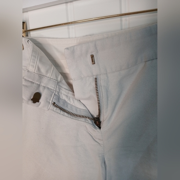 J. Crew White Bermuda Shorts Tailored Cotton Blend - Picture 3 of 4